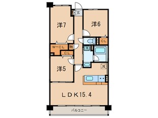 フロイデ川添の物件間取画像